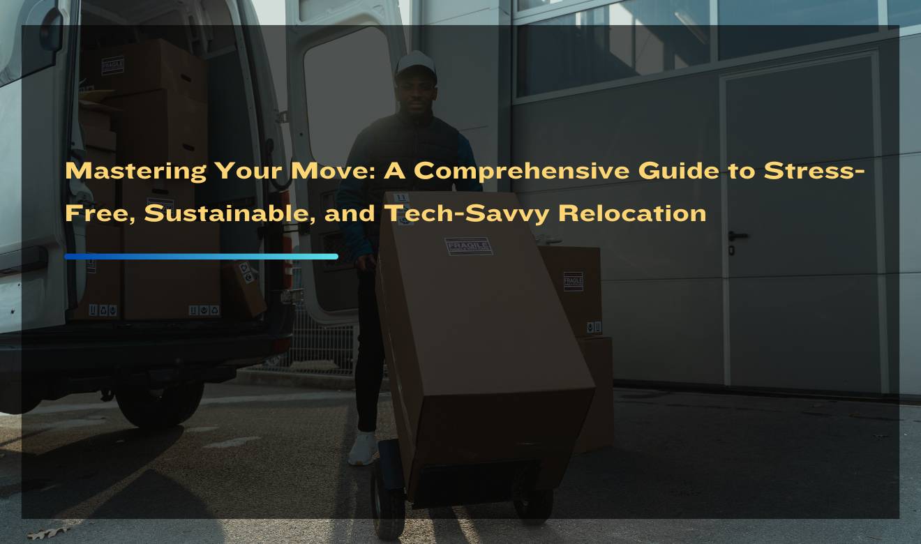 Professional movers loading boxes into a moving truck.