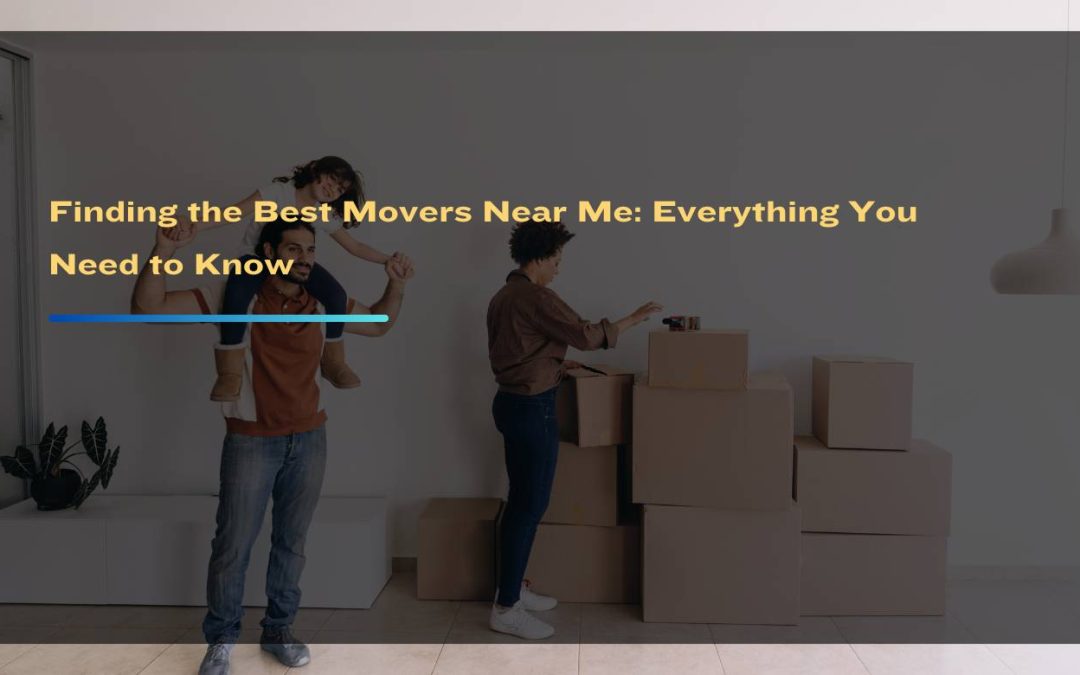 Movers Near Me: Professional movers handling boxes and furniture during a move.